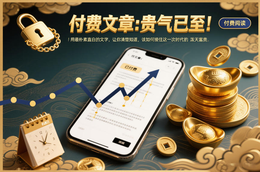 付费文章：贵气已至！用最朴素直白的文字，让你清楚知道，该如何接住这一次时代的泼天富贵